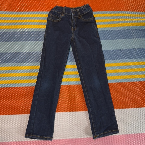 The Children’s Place Dark Blue Stretch Straight Jeans Boys Kid Size 6 - Picture 1 of 3